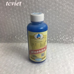 Mực in chuyển nhiệt Pigment UV Mazano - Màu xanh nhạt